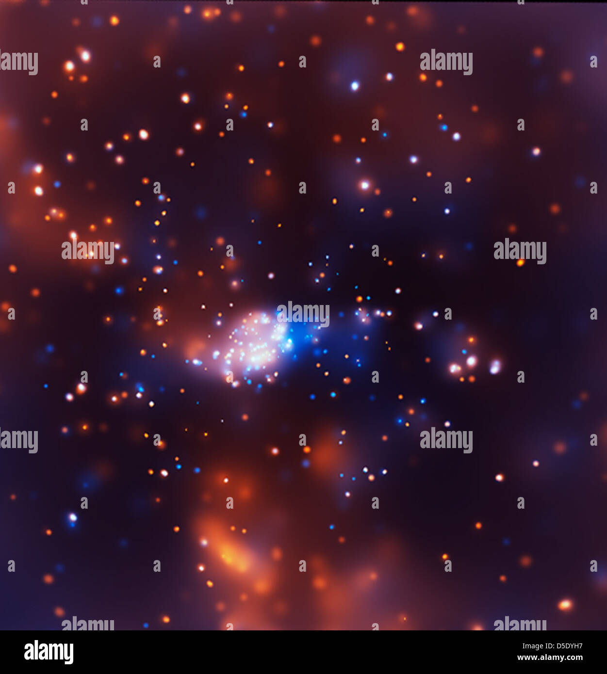 NGC 3576: stelle massicce rivelato da Chandra Foto Stock