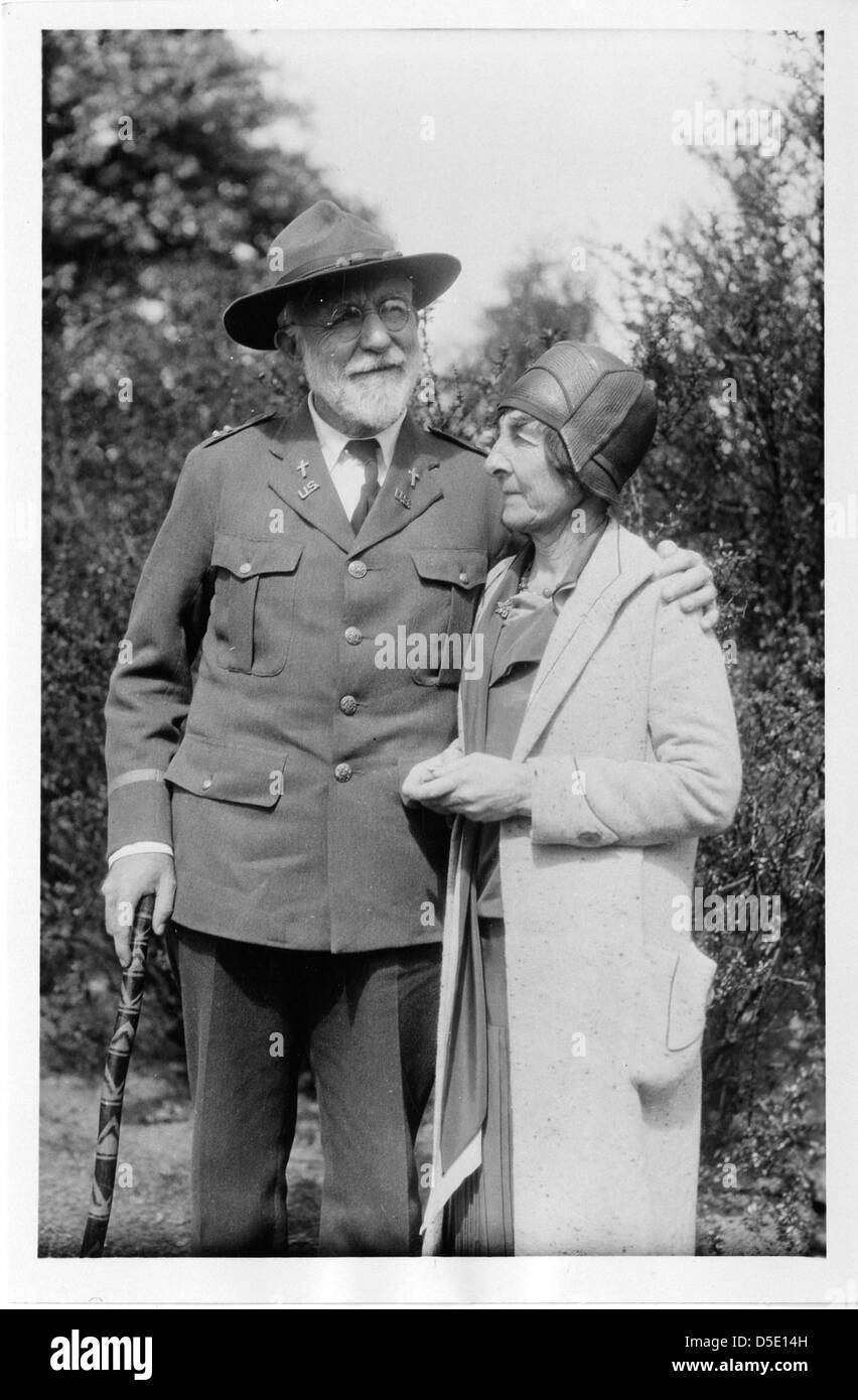 Maria Knapp forte Clemens (1873-1965) con Joseph Clemens (1862-1936) Foto Stock