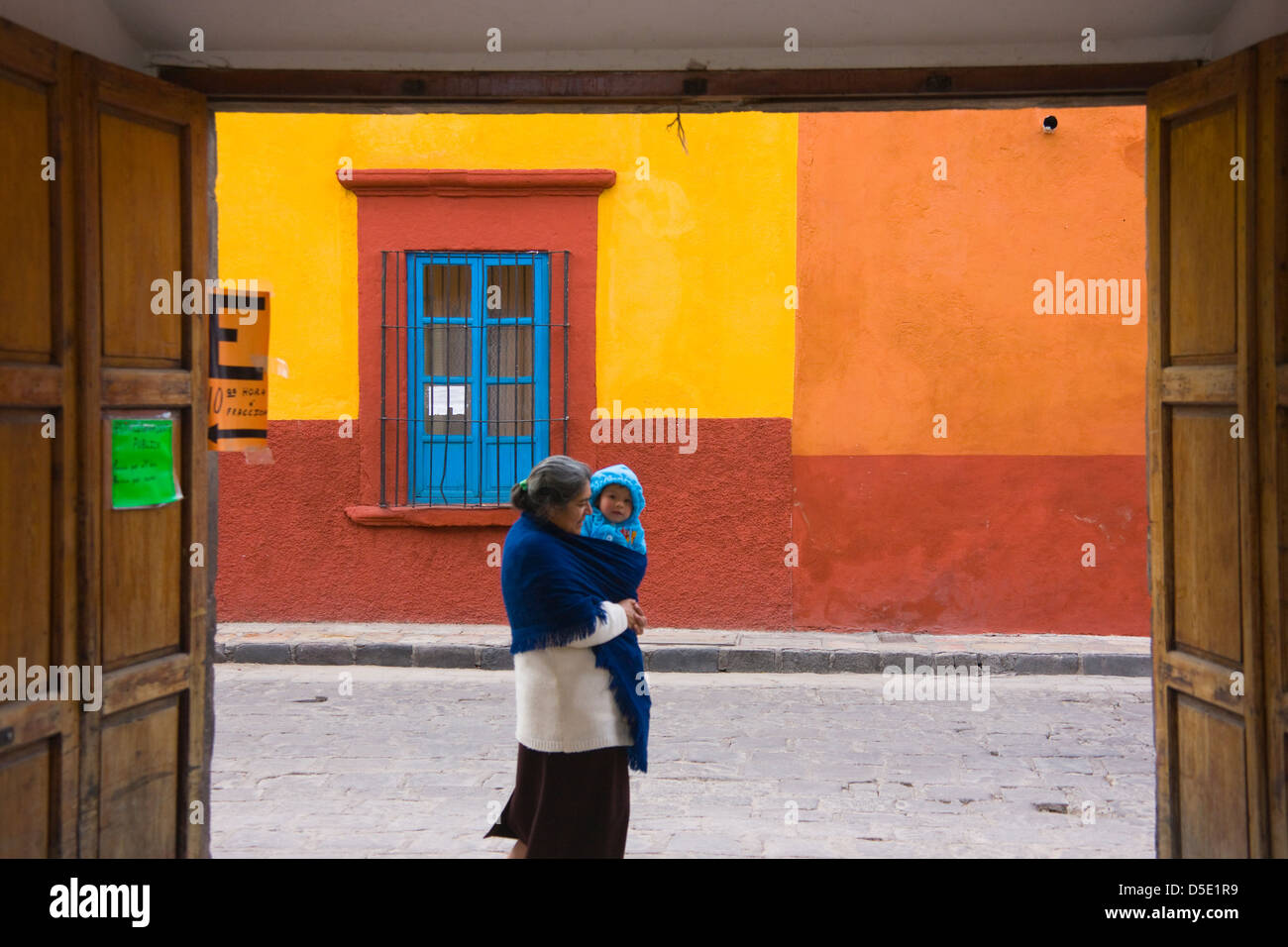 Street view, San Miguel De Allende, Messico Foto Stock