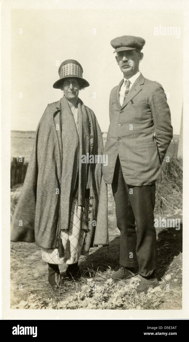 Herbert Spencer Jennings (1868-1947) e sua moglie Foto Stock