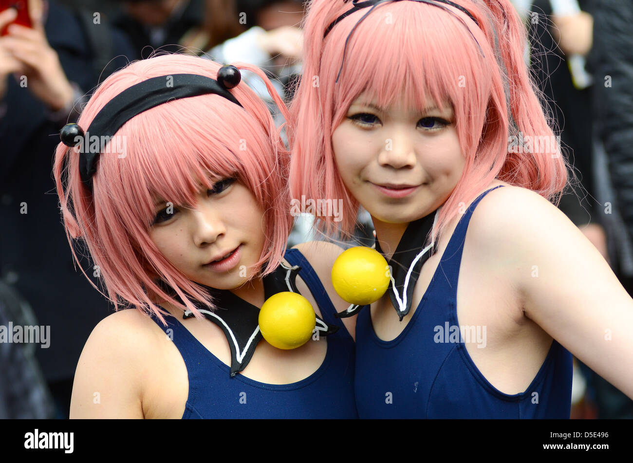 Cosplayers di Osaka in Giappone. Foto Stock