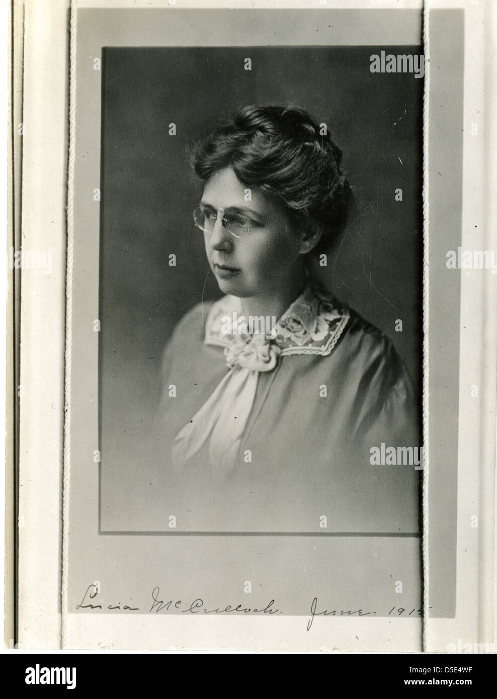 Lucia McCulloch (1873-1955) Foto Stock