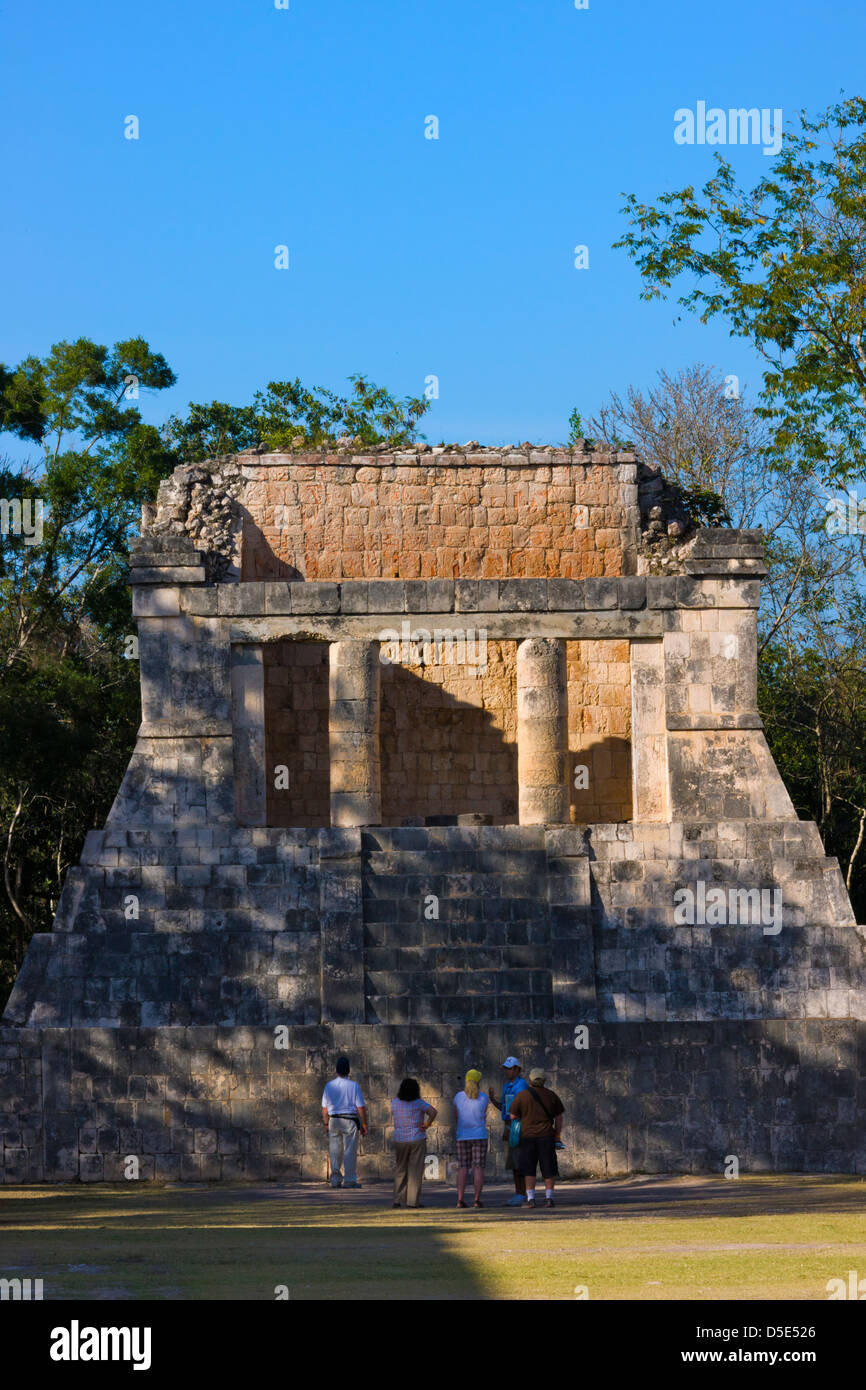 La grande palla, Chichen Itza, Yucatan, Messico Foto Stock