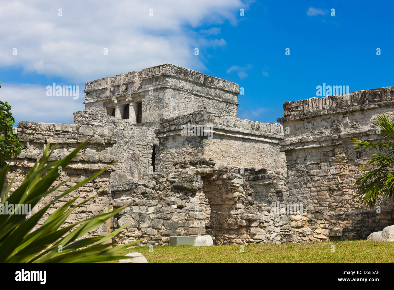 Le rovine di Tulum, Quintana Roo Stato, Messico Foto Stock