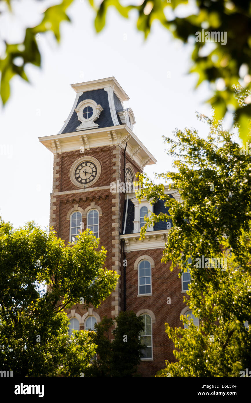 Vecchio principali sul campus della University of Arkansas Fayetteville Foto Stock