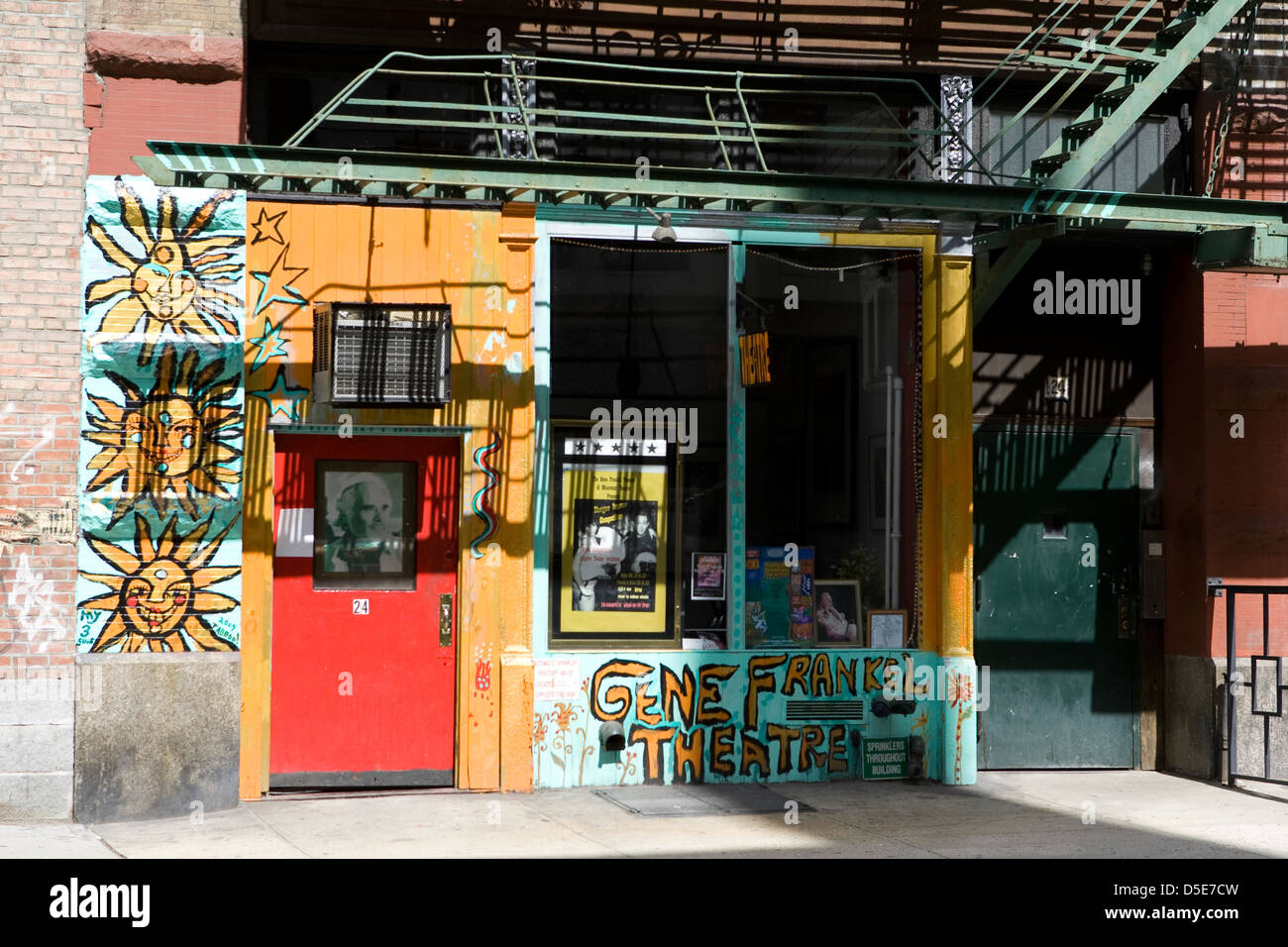 Una vista esterna del gene Frankel Theatre o Theatre di New York City Foto Stock