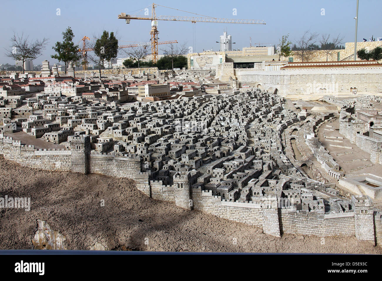 Modello della antica Gerusalemme. Museo di Israele Foto Stock