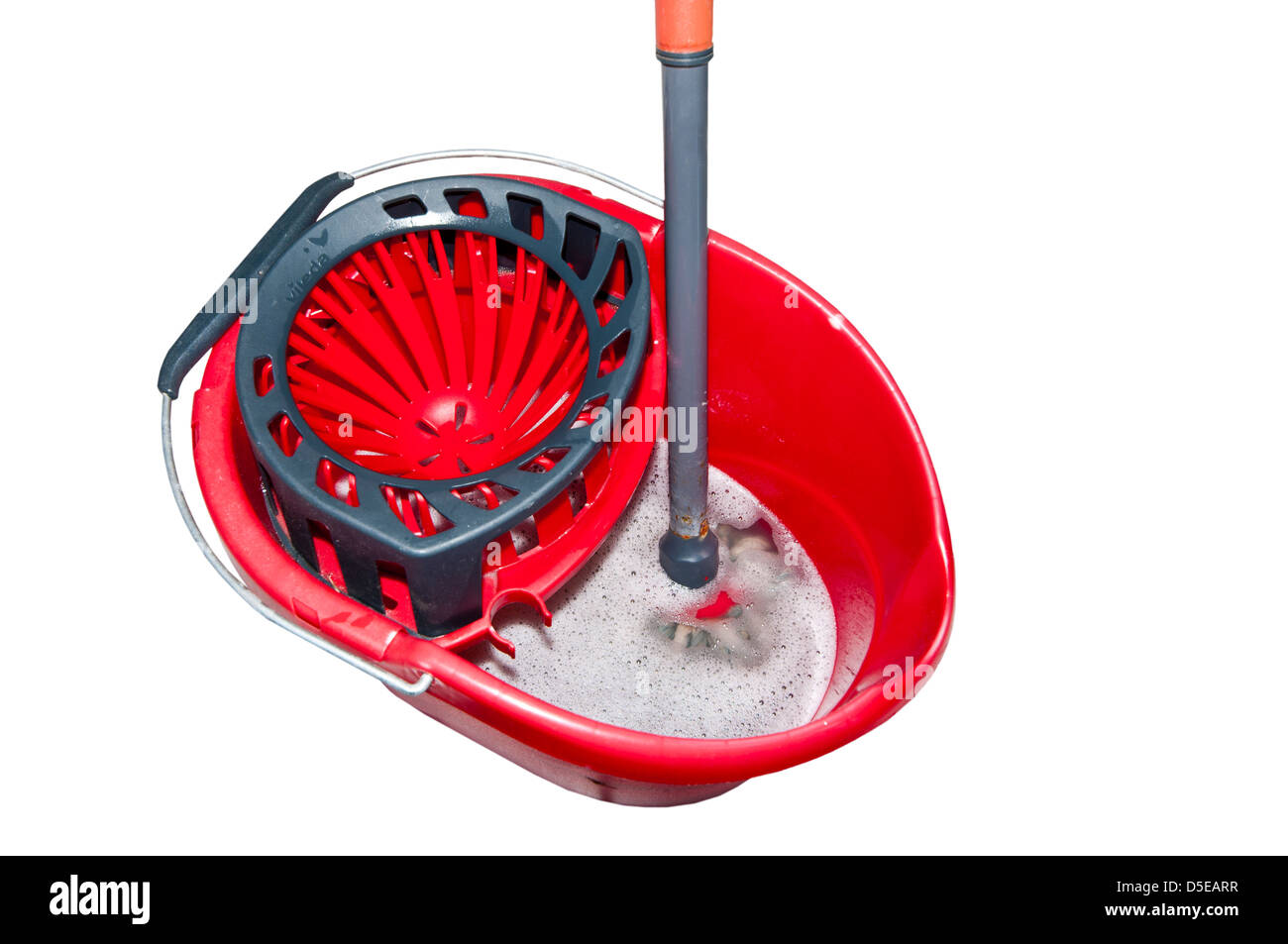Cucina in plastica Mop e benna Foto Stock