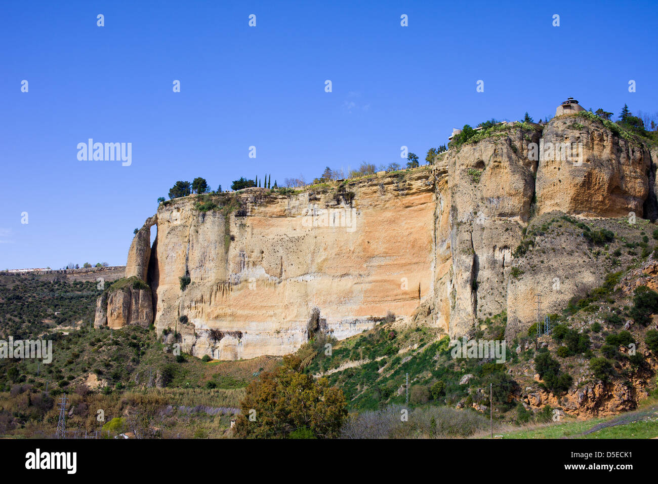 Andalusia paesaggio vicino a Ronda nella Spagna meridionale, provincia di Malaga. Foto Stock