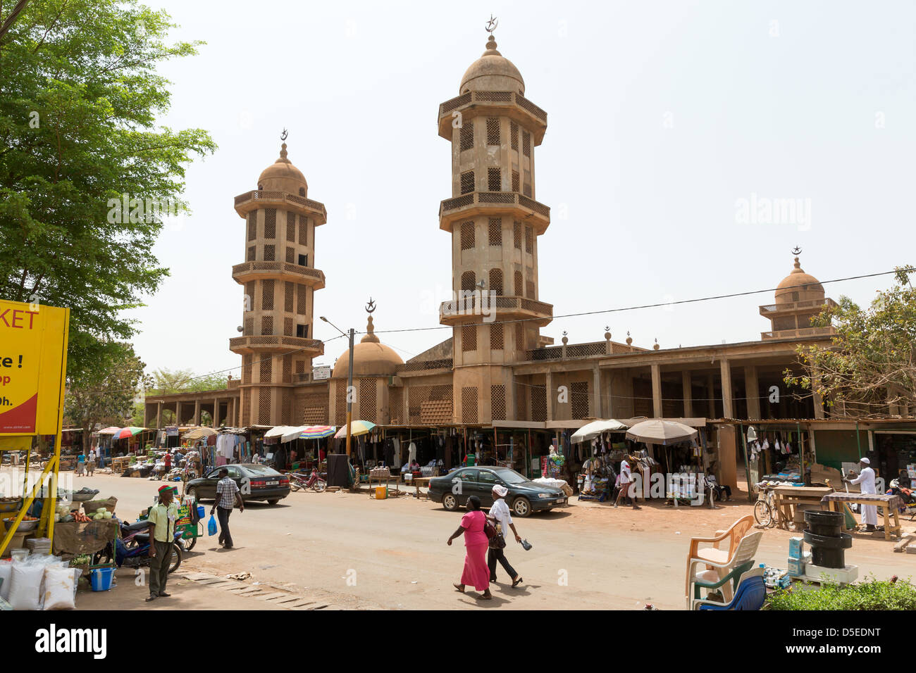 La grande moschea di Ouagadougou, Burkina Faso, Africa Foto Stock