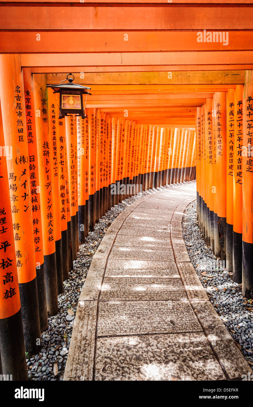 Dettagli del Fushimi-Inari-Taisha, Kyoto, Giappone, Asia Foto Stock