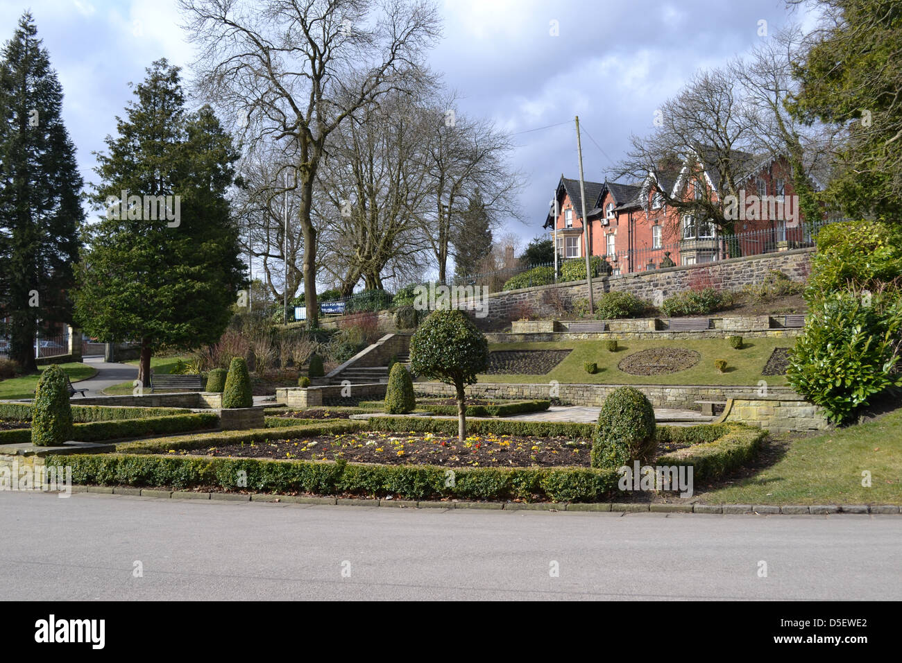 Ornato Memorial Gardens in Corporation Park, Blackburn Foto Stock