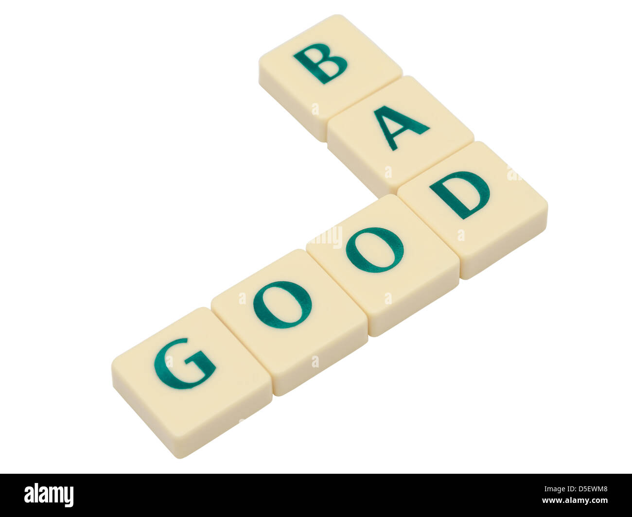 Buoni e cattivi Foto Stock