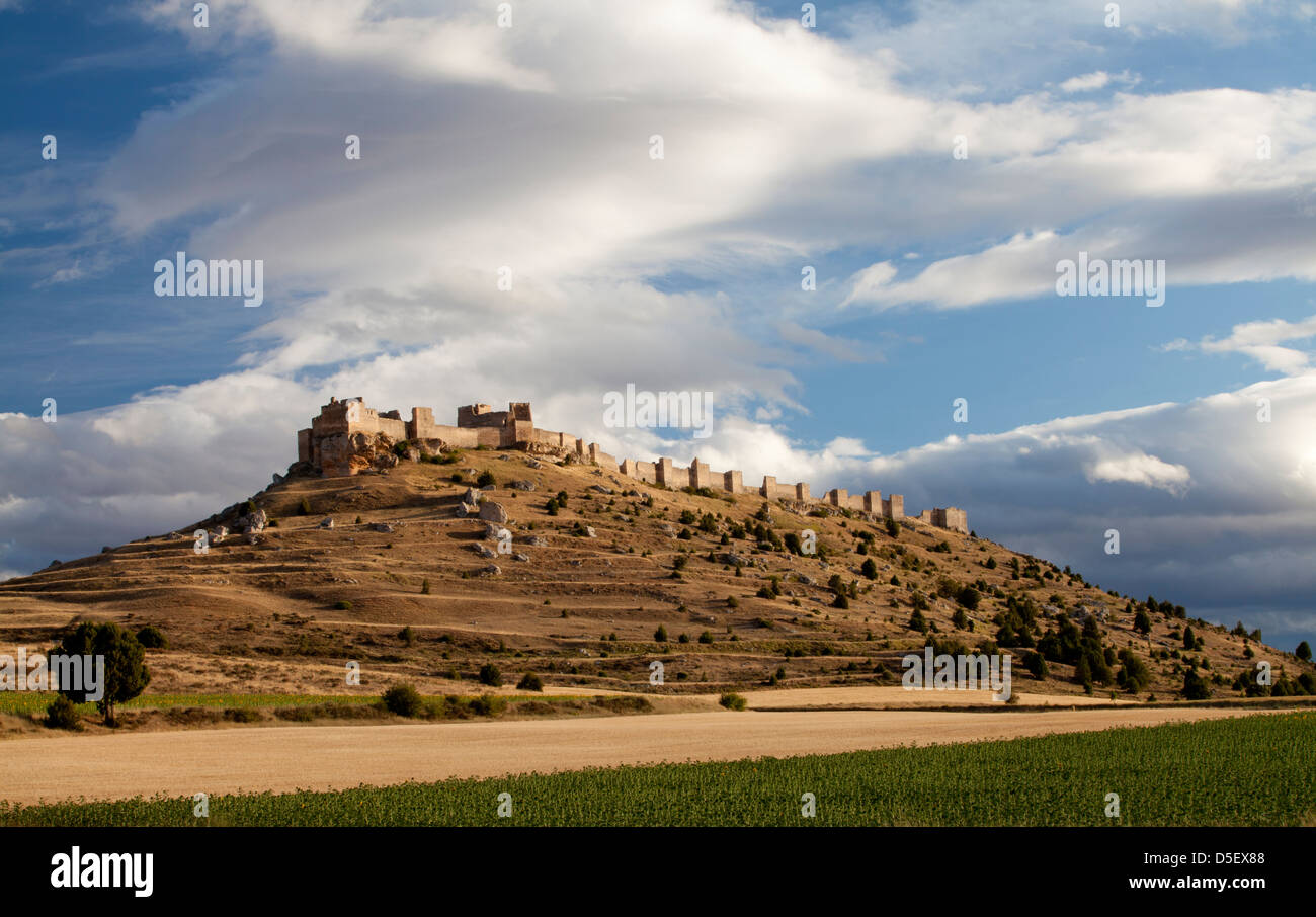 Il castello di Gormaz, Soria, Spagna Foto Stock
