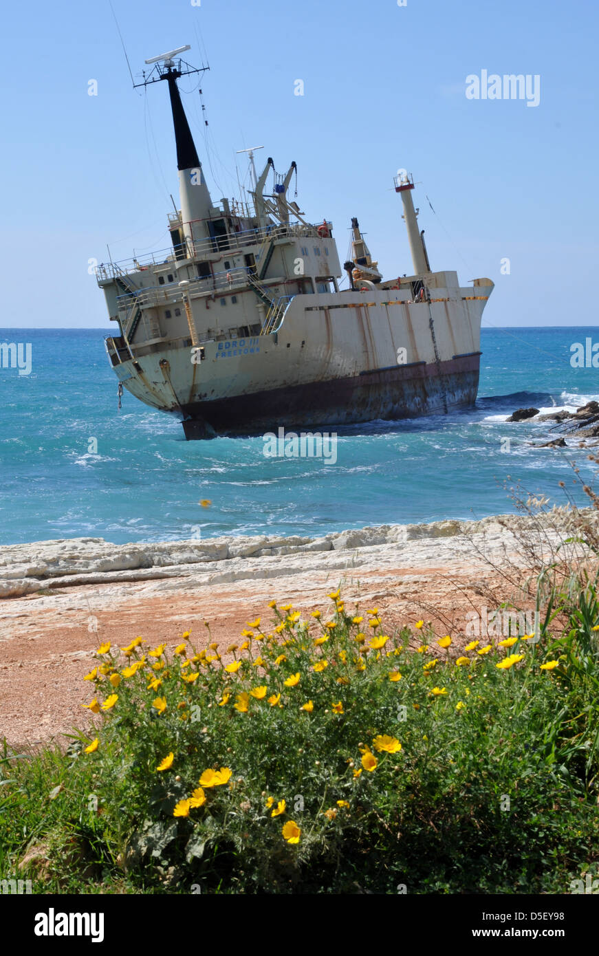 Relitto del EDRO 111. Cipro Foto Stock