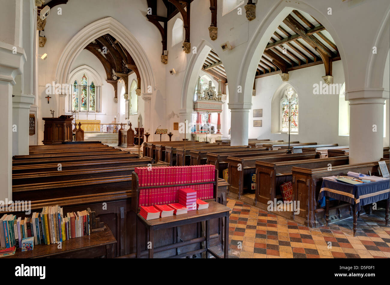 Santa Maria Vergine Chiesa Arkesden Foto Stock