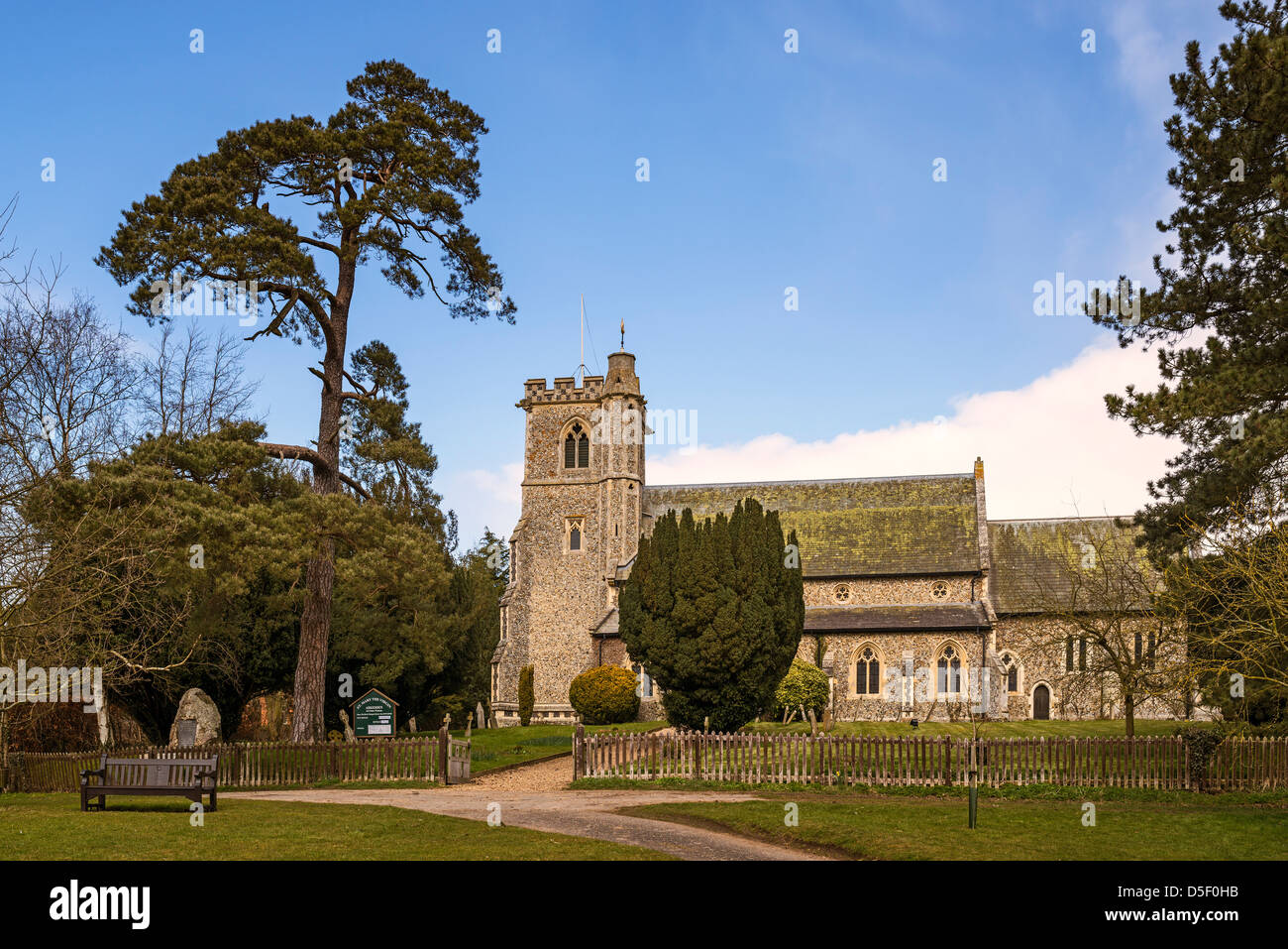 Santa Maria Vergine Chiesa Arkesden Foto Stock