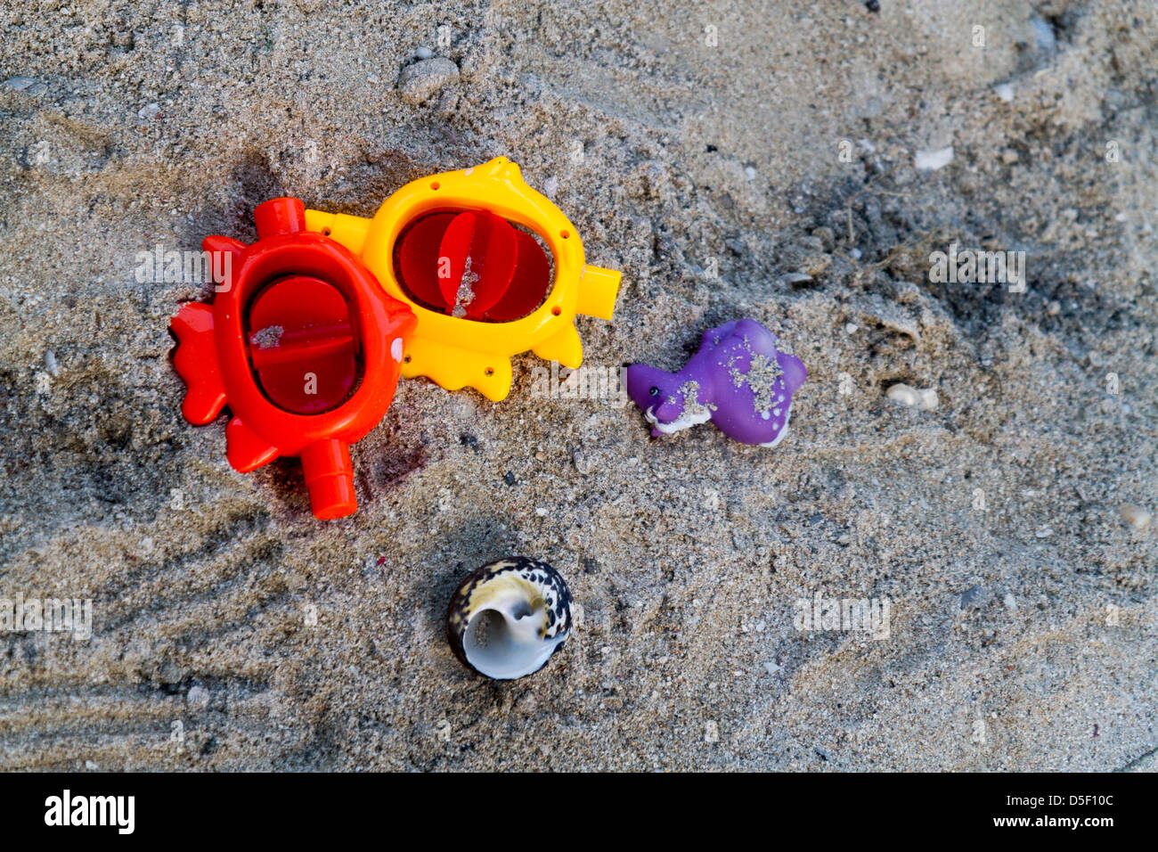 Giocattoli da spiaggia Foto Stock