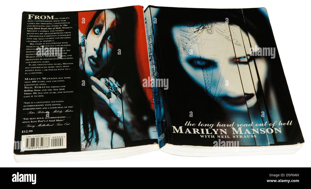 La strada lunga e difficile fuori dall'inferno da Marilyn Manson Foto Stock