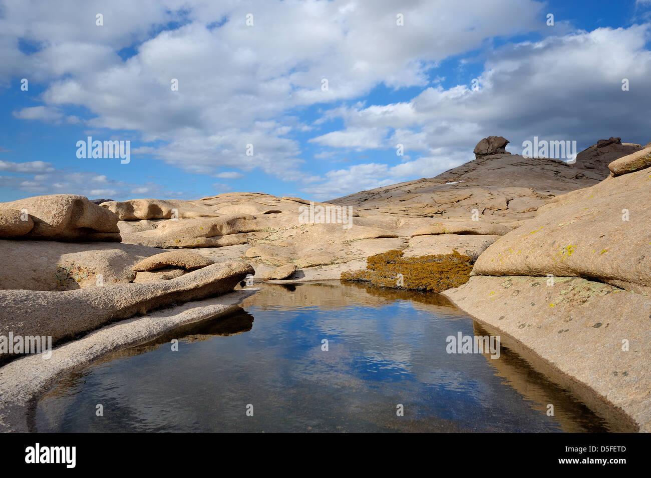 Altopiano di pietra Bektau Ata, Kazakistan. Foto Stock