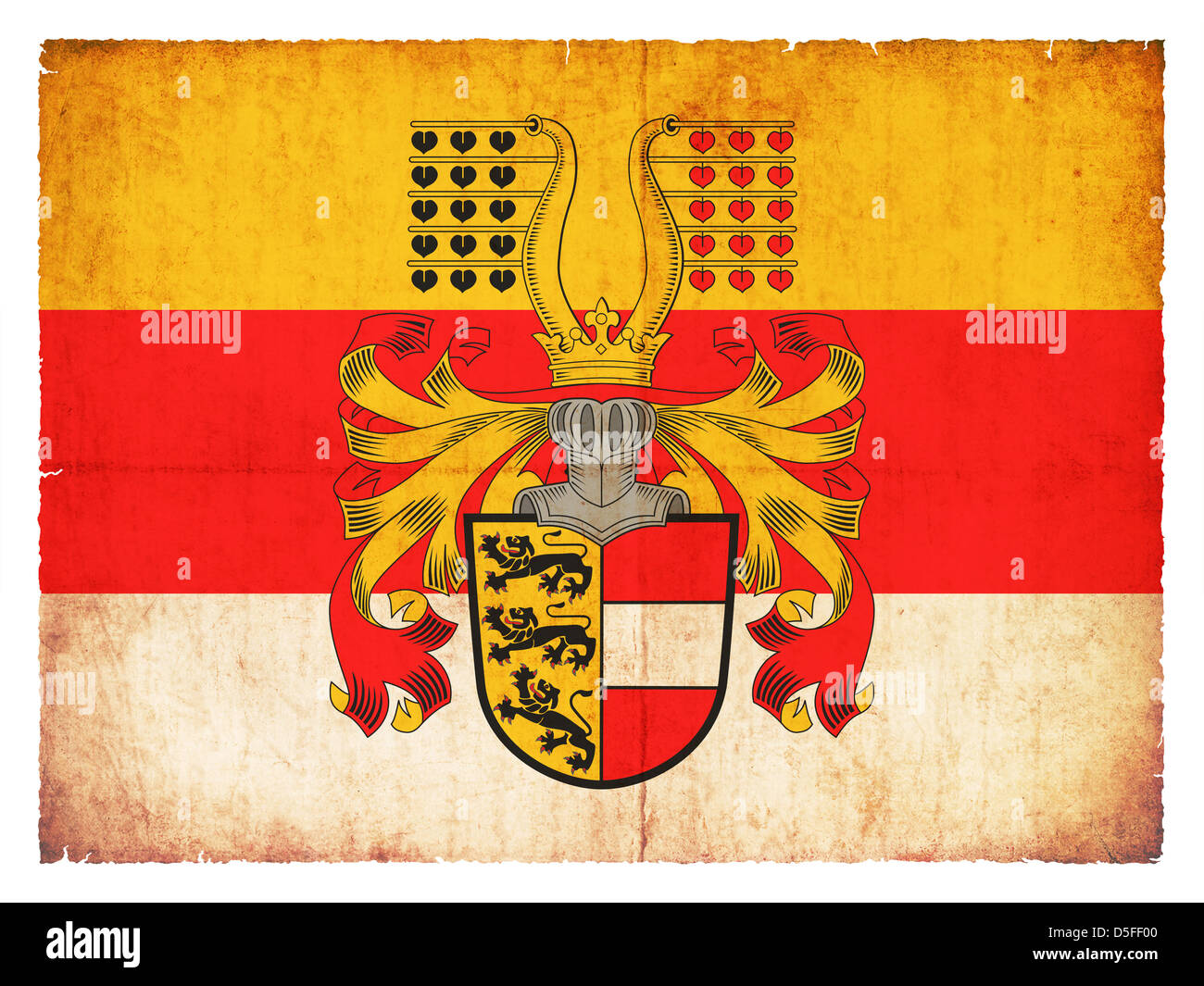 Bandiera della provincia austriaca Carinzia creato in stile grunge Foto Stock