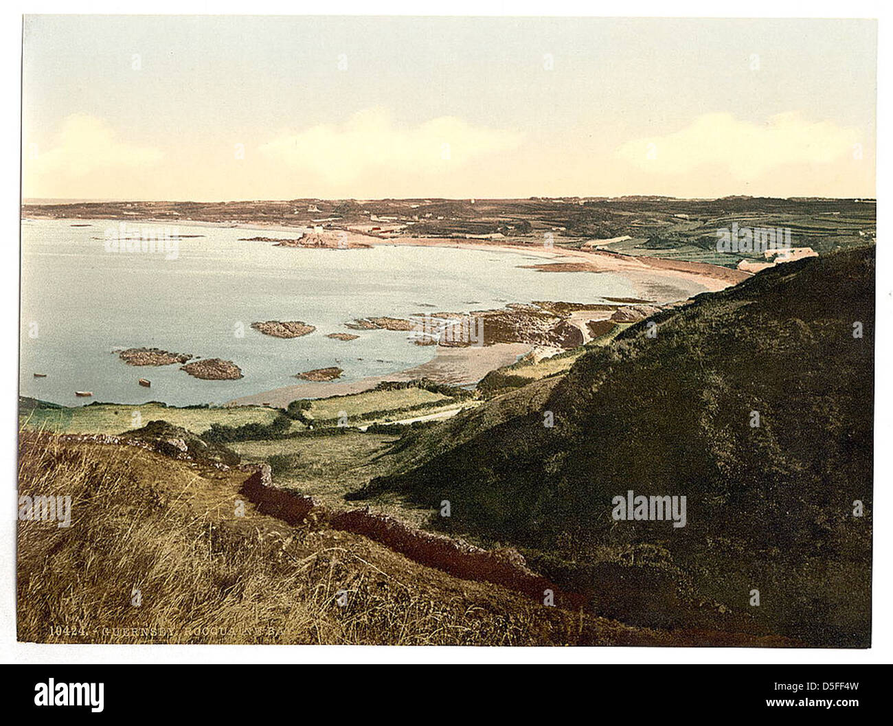 [Guernsey, Rocquaine Bay, Isole del Canale] (LOC) Foto Stock