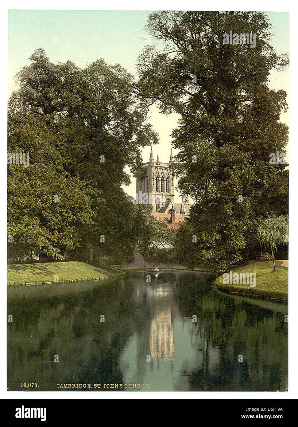 [San John's College, cappella dal fiume, Cambridge, Inghilterra] (LOC) Foto Stock