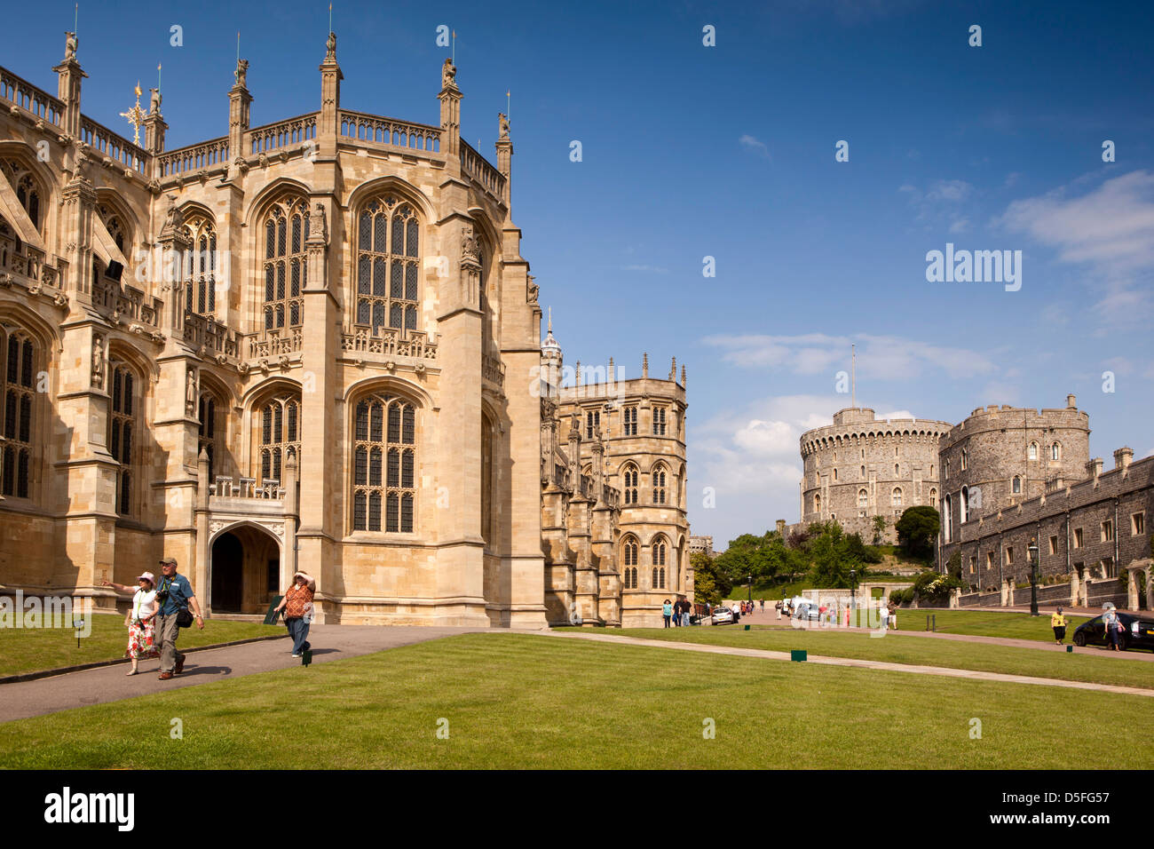 Inghilterra, Berkshire, il Castello di Windsor, da alla cappella di San Giorgio Foto Stock