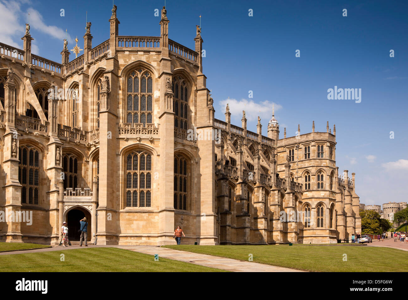 Inghilterra, Berkshire, il Castello di Windsor, alla Cappella di San Giorgio Foto Stock