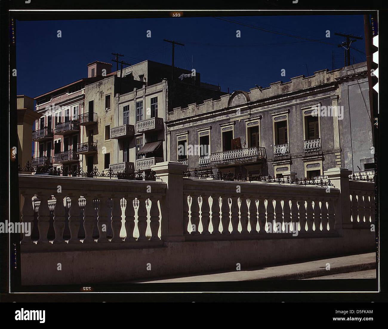 Appartamento case vicino la cattedrale nella parte vecchia della città, San Juan (LOC) Foto Stock