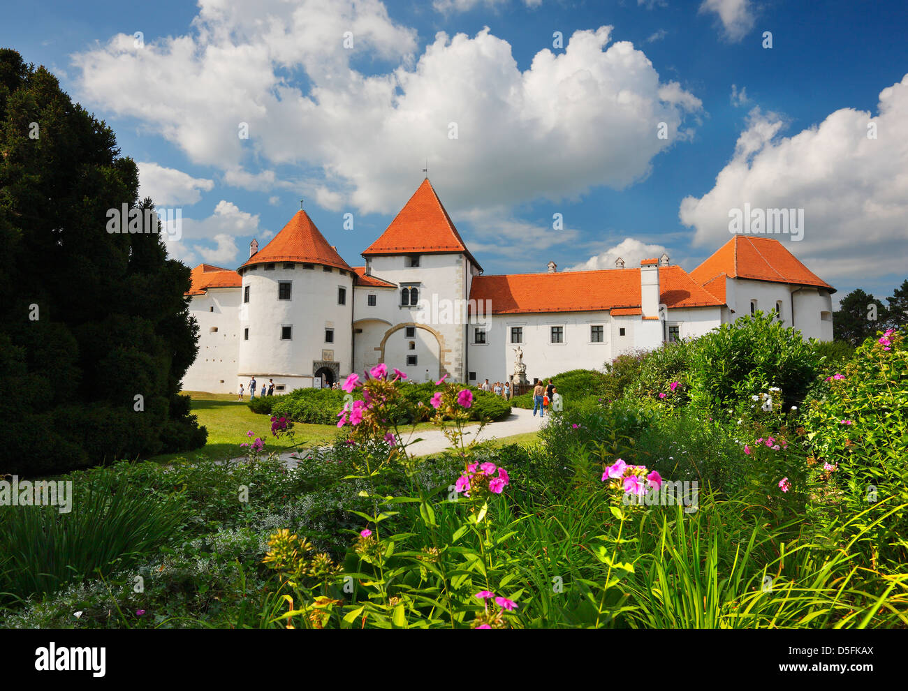 Il castello di Varazdin nella città vecchia - Croazia, Europa Foto Stock