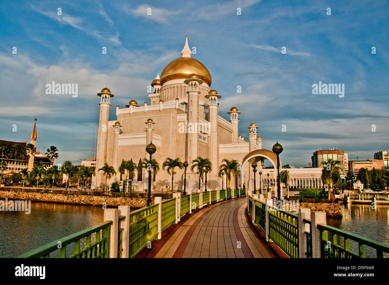 Il sultano Omar Ali Saifuddin Moschea, Foto Stock