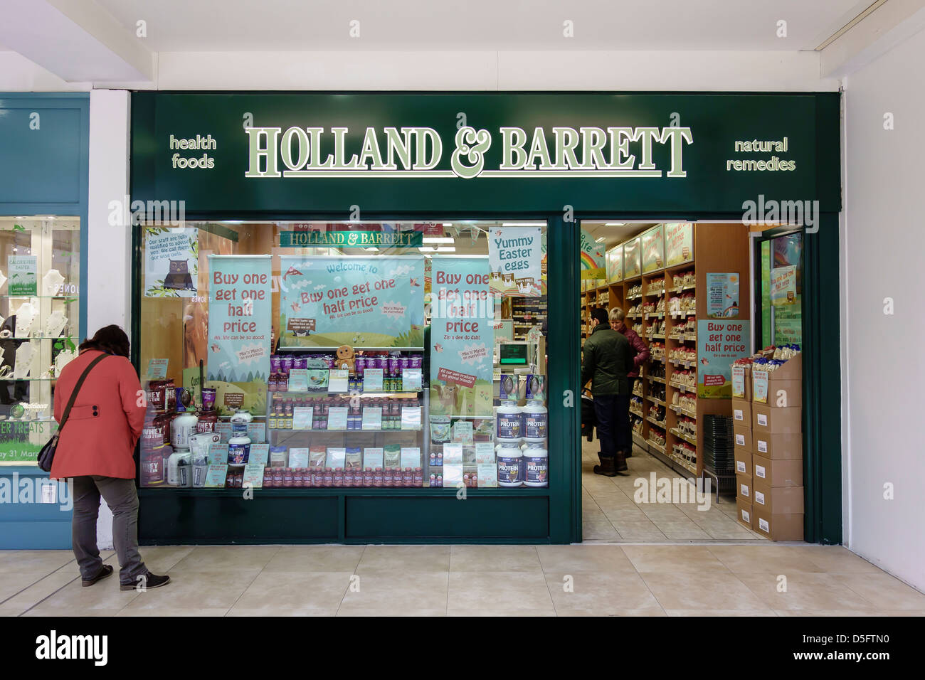 Holland e Barrett Health Food Store Cambridge Foto Stock