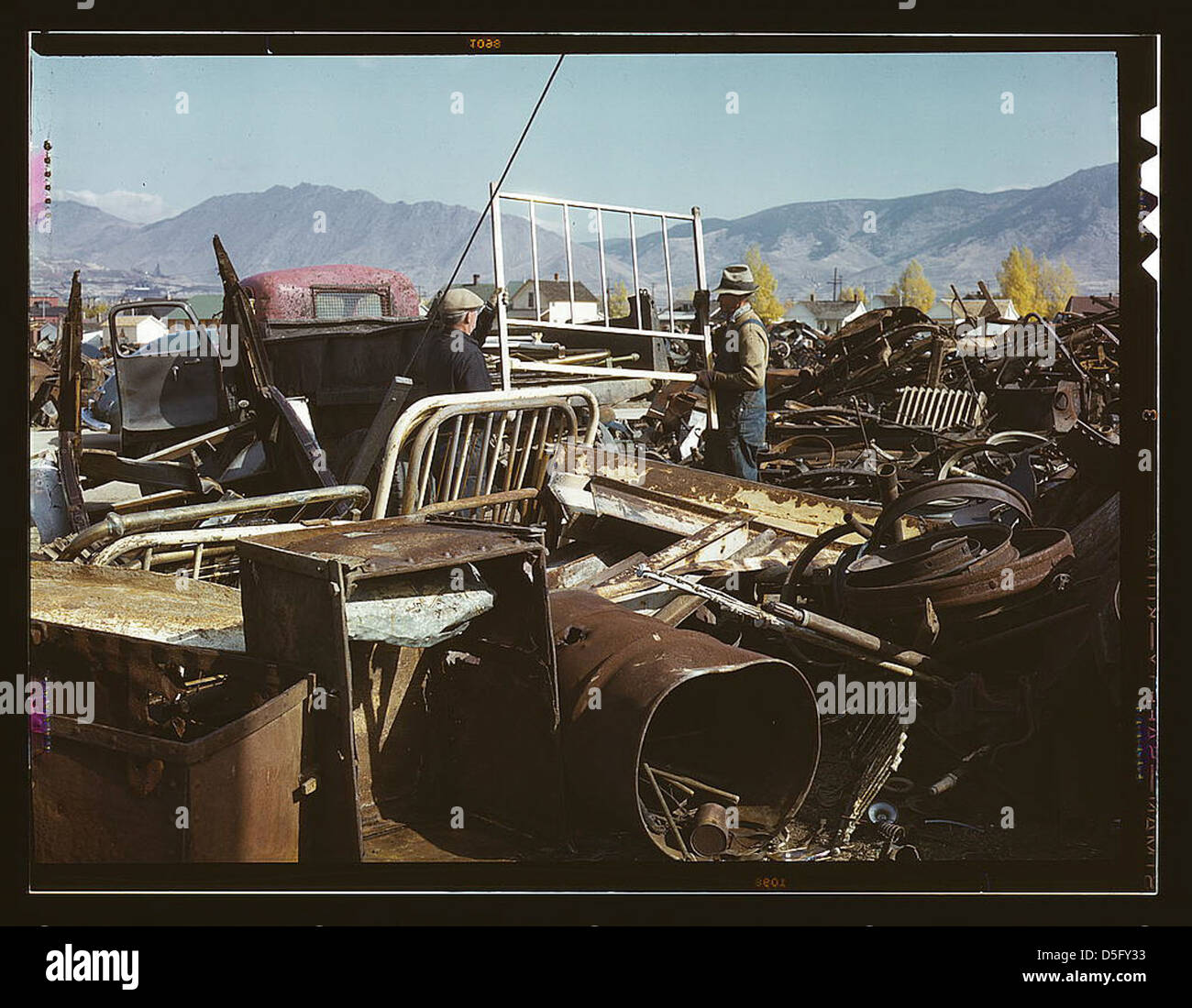 I rottami di ferro e salvage depot, Butte, Montana (LOC) Foto Stock