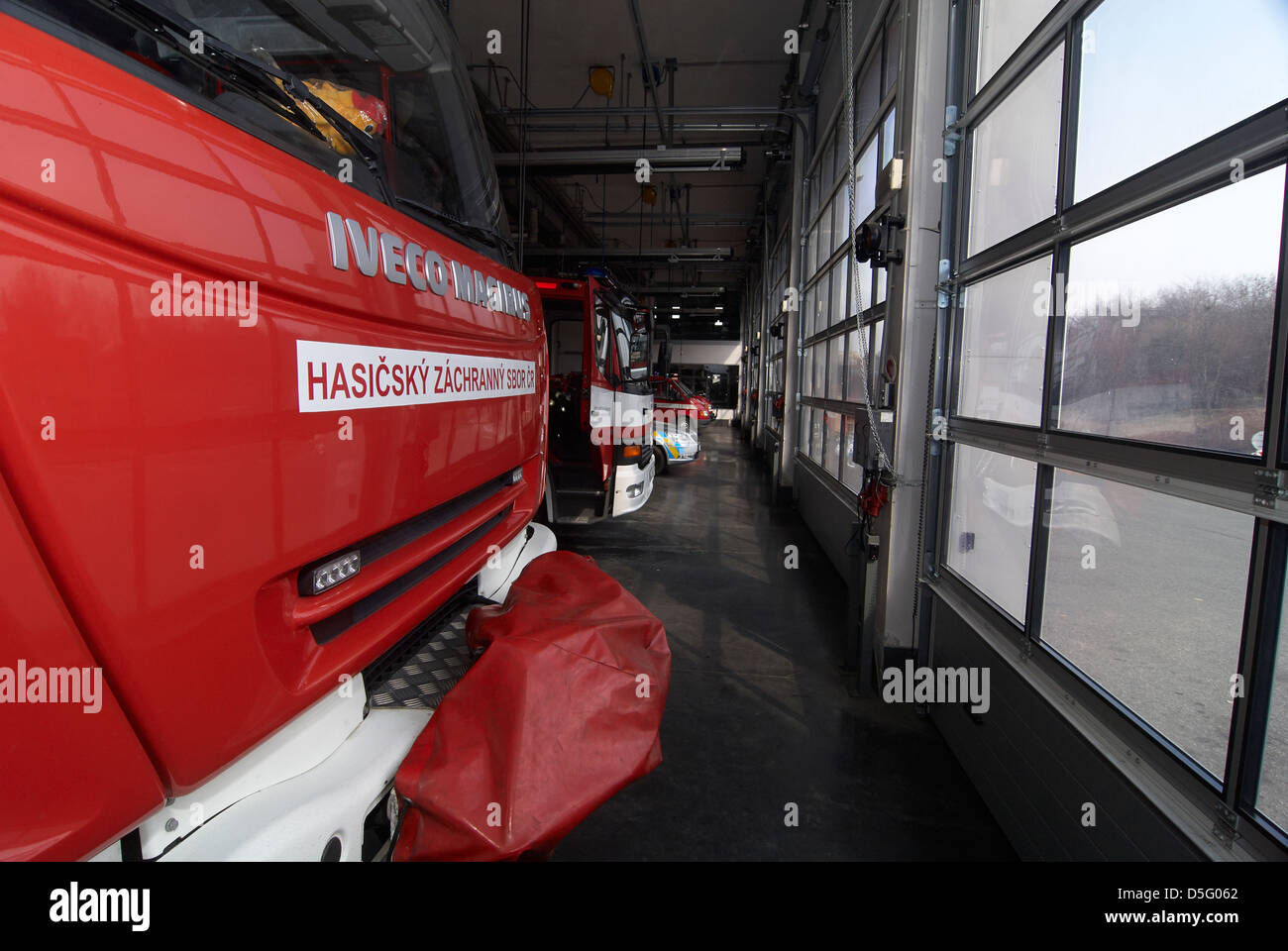 Ceca servizio di emergenza - cesky integrovany sistema zachranny IZS - polizia, vigili del fuoco e il servizio di soccorso, servizio di emergenza medica Foto Stock