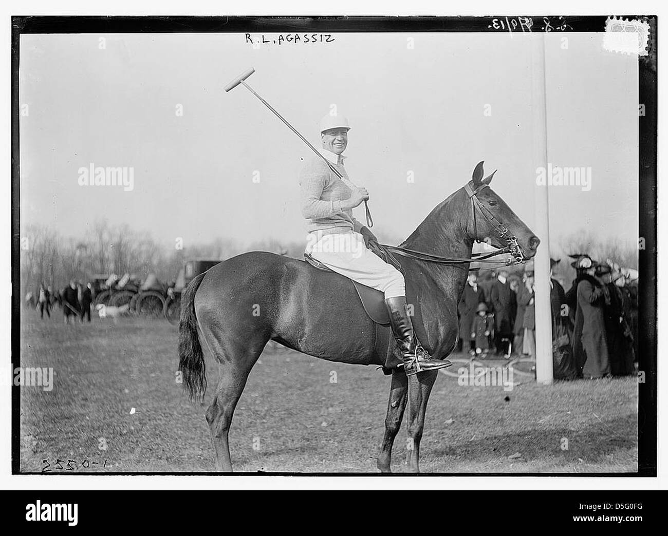 R.L. Agassiz [sul cavallo] - polo (LOC) Foto Stock