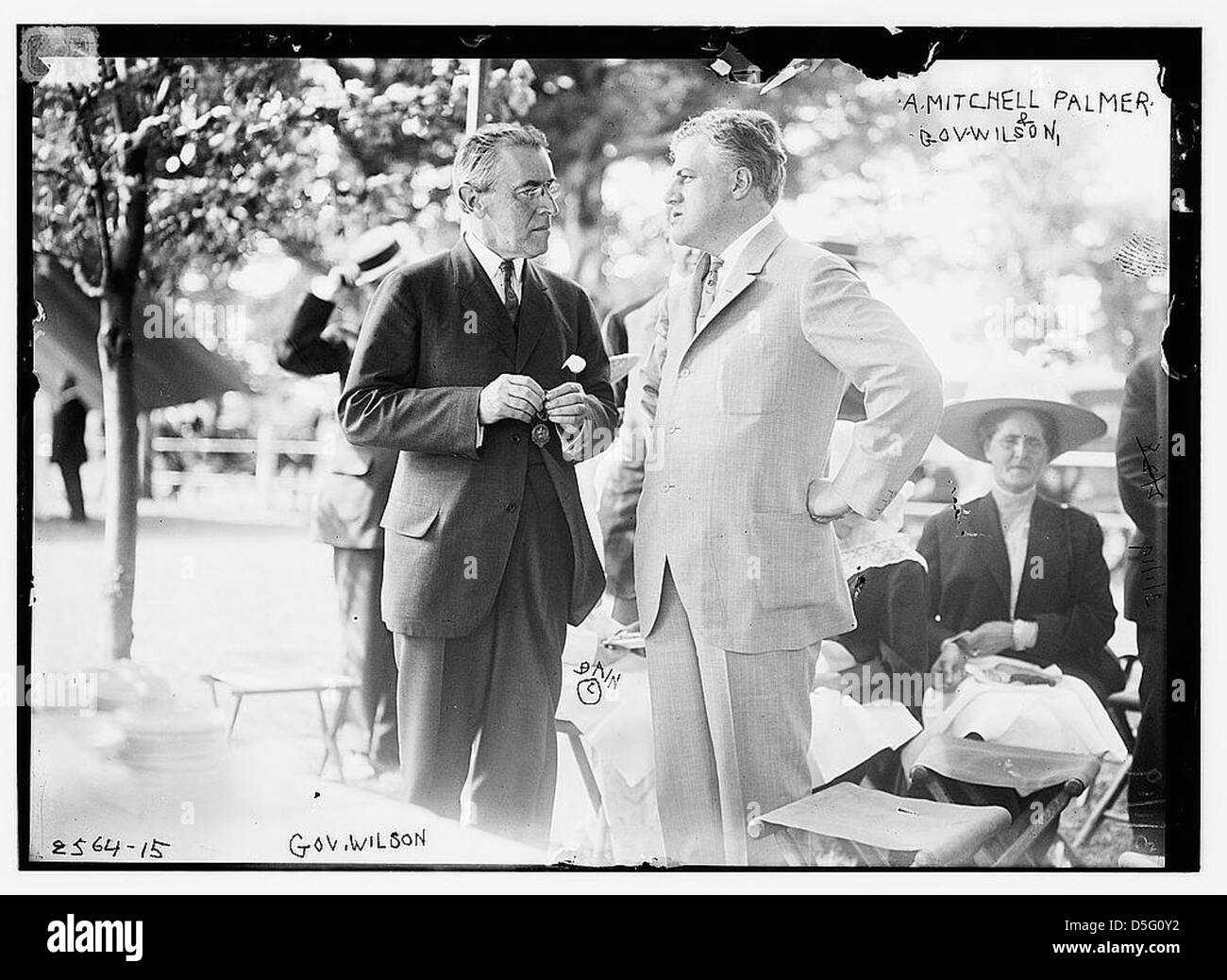 A. Mitchell Palmer e Gov. Woodrow Wilson (LOC) Foto Stock
