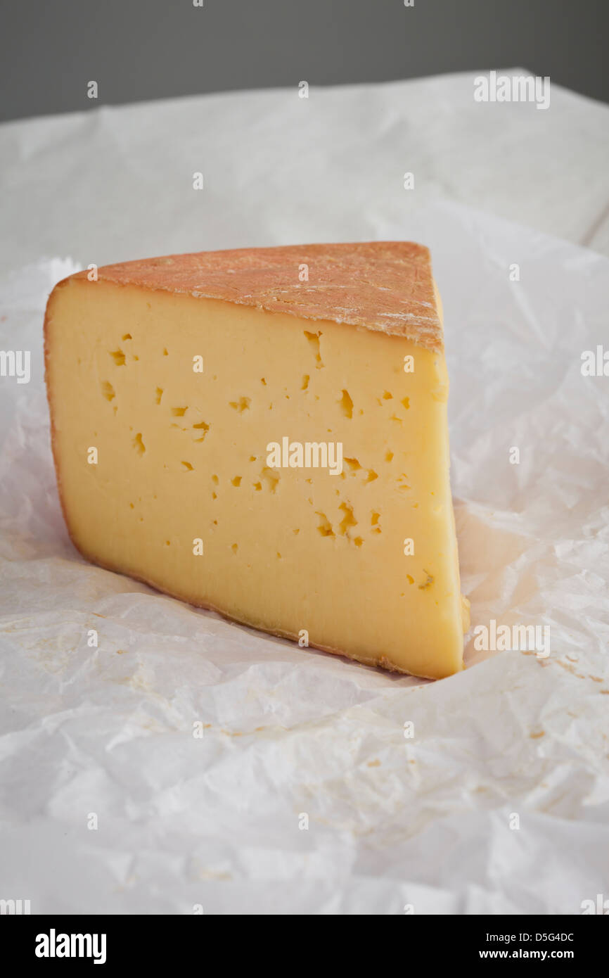 Cuneo di formaggio di pecora Foto Stock