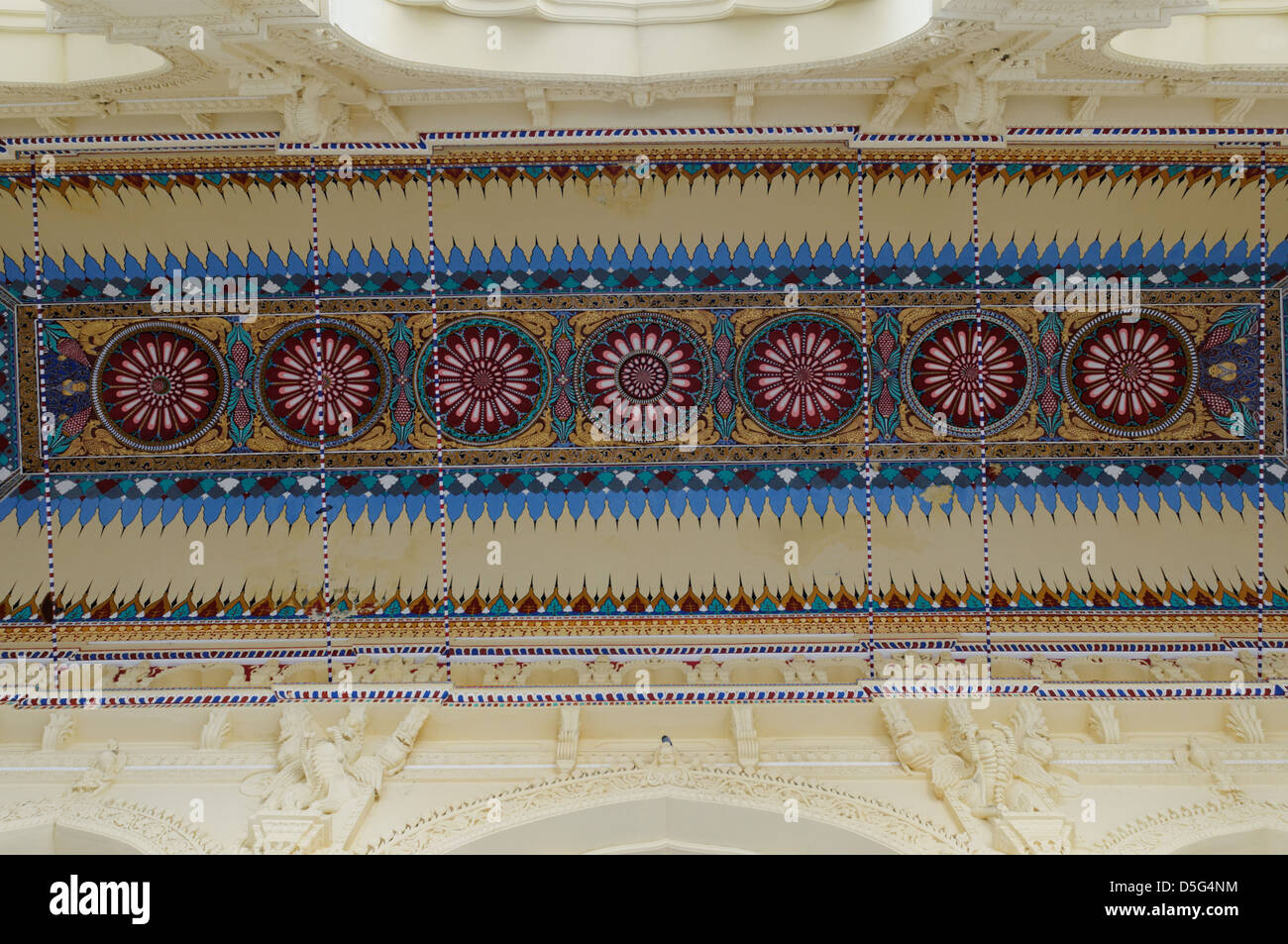 All'interno di Madurai (Tirumalai Nayak) Palace, India del Sud Foto Stock