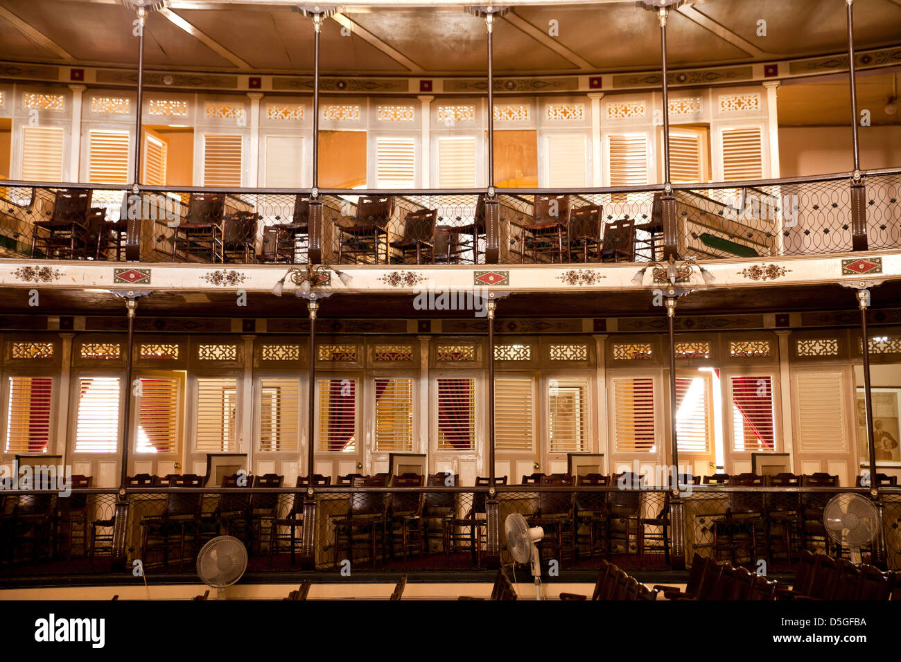 Interno del teatro Teatro Tomas Terry a Cienfuegos, Cuba, Caraibi Foto Stock