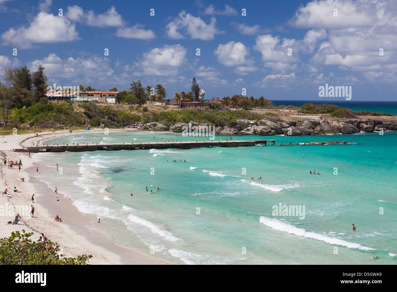 Cuba, l Avana, Playas del Este, Playa Jibacoa beach Foto Stock