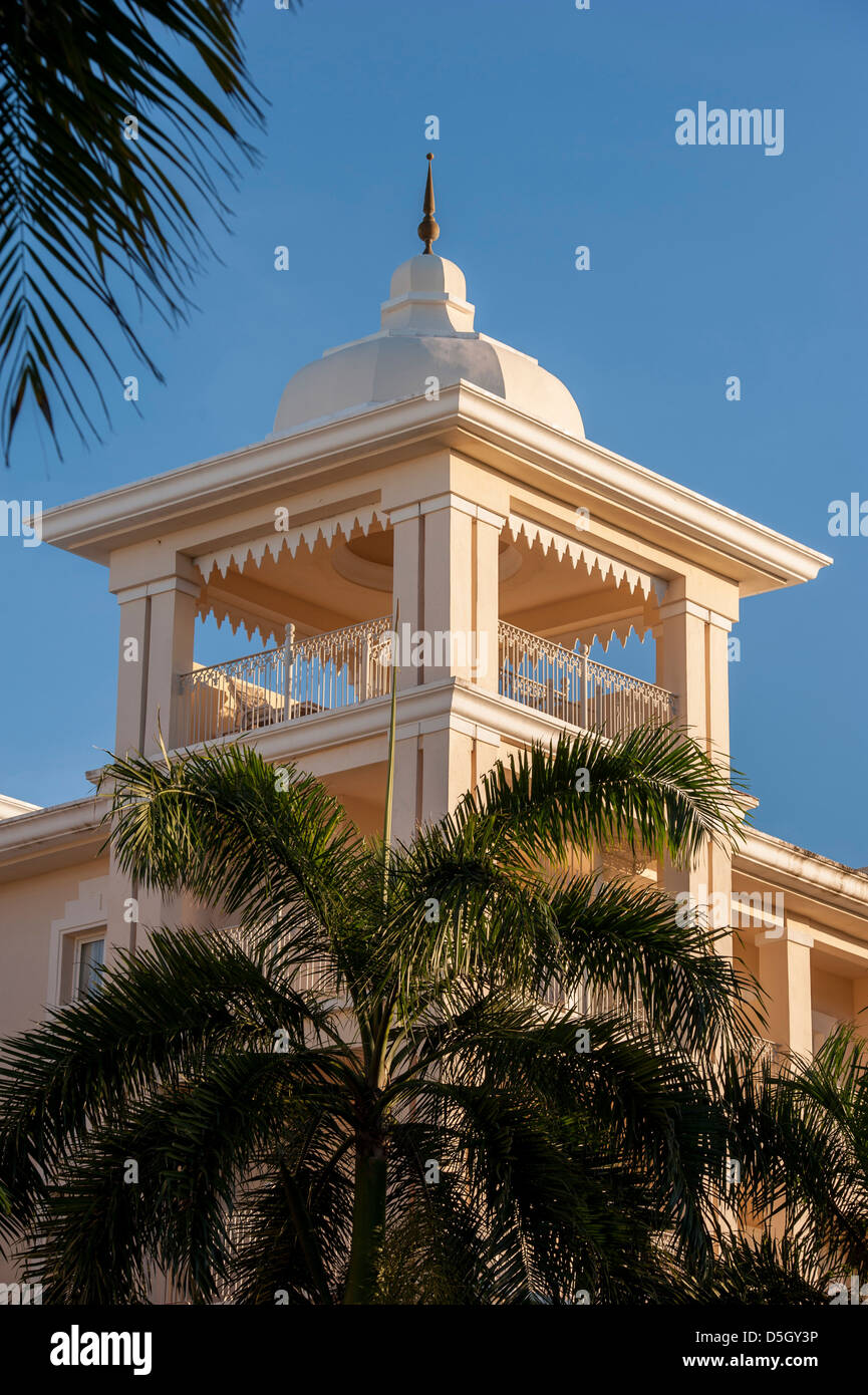 Repubblica Dominicana, Punta Cana, Higuey, Bavaro, Riu Palace, terrazza sul tetto Foto Stock