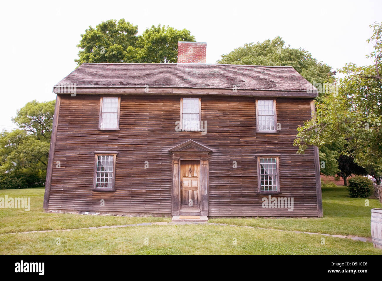 Luogo di nascita di John Adams il secondo presidente rivoluzionario eroe di guerra Adams National Historical Park Braintree Quincy ma. Stati Uniti d'America Foto Stock