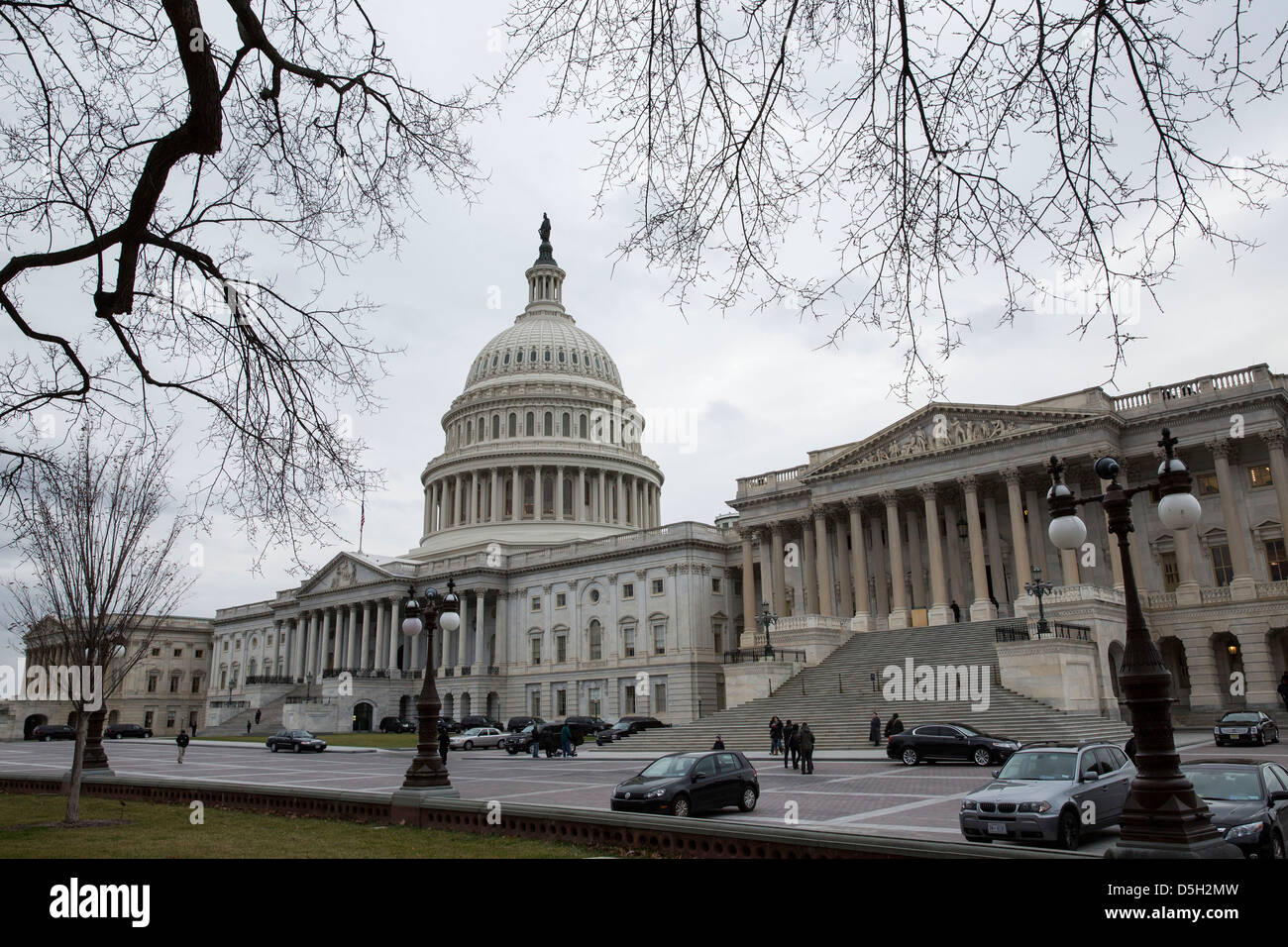 Gli Stati Uniti Capitol si erge a Washington il 21 dicembre 2012. Foto Stock