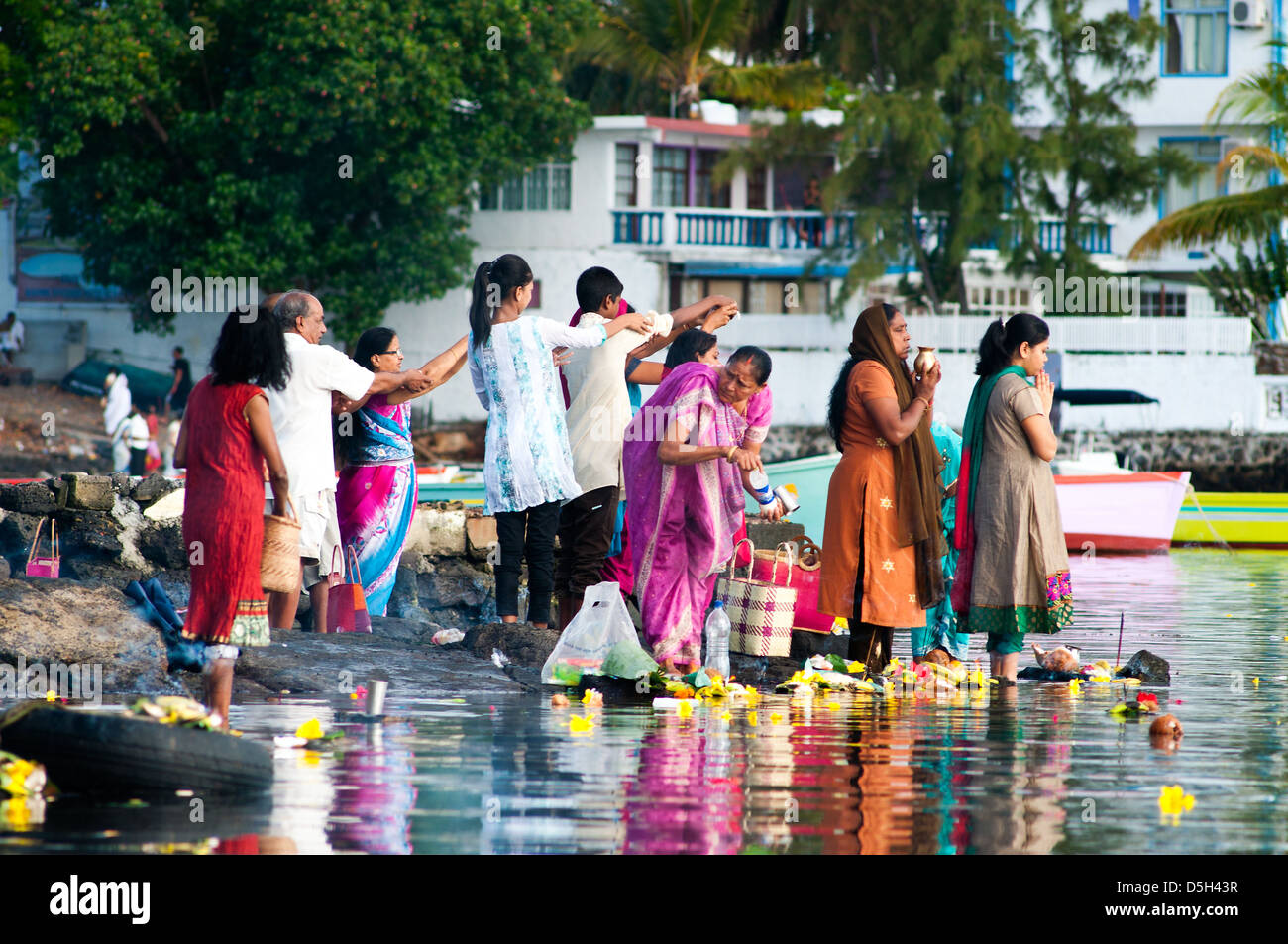 Maha Shivaratri festival indù, mahebourg, Mauritius Foto Stock