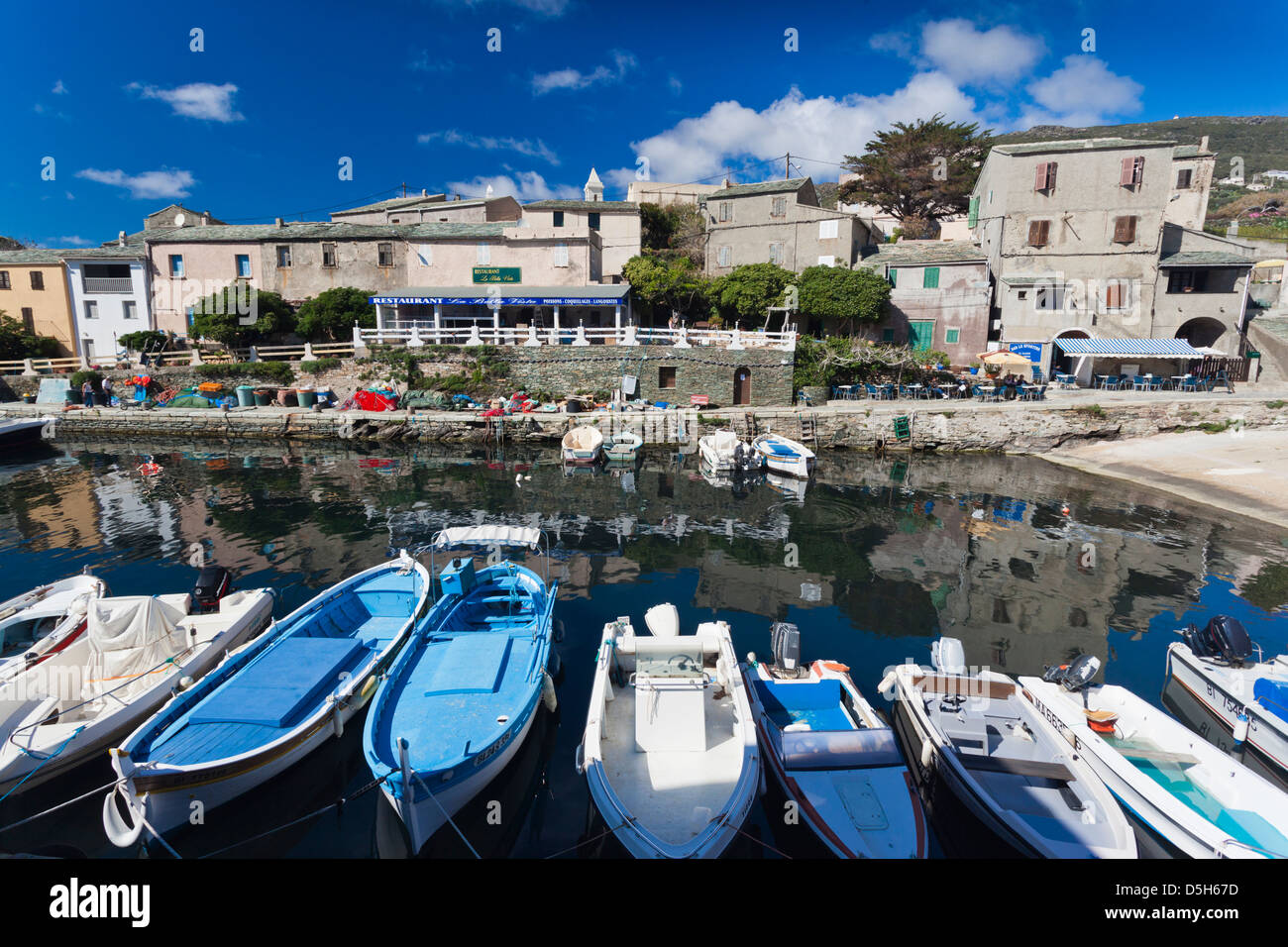 Francia, Corsica, Le Cap Corse, Centuri, vista della porta Foto Stock