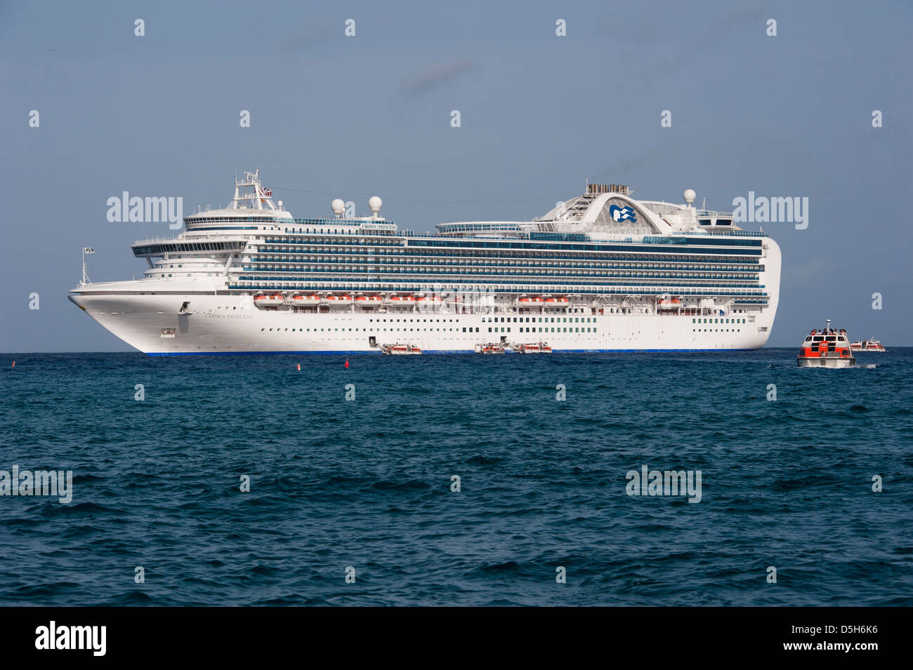 British West Indies, Isole Cayman, Grand Cayman George Town, Princess Cruises, Crown Princess Foto Stock