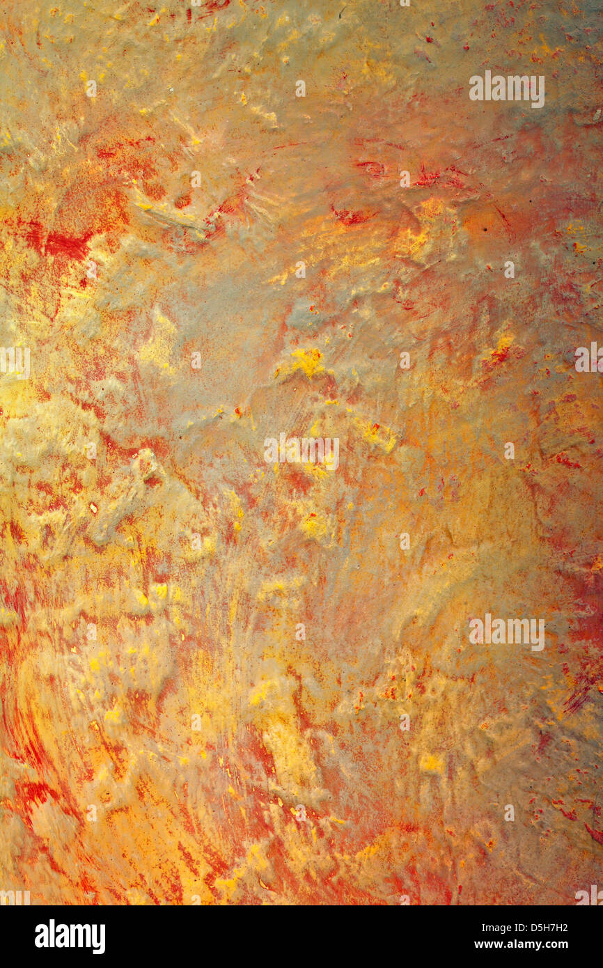 Parete strutturata in villa francese, Provenza, regione a sud della Francia Foto Stock