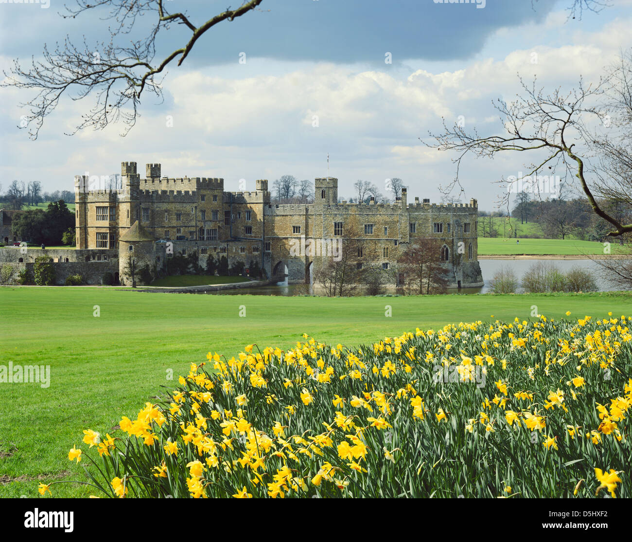 Il Castello di Leeds, Kent, Inghilterra, GB Foto Stock