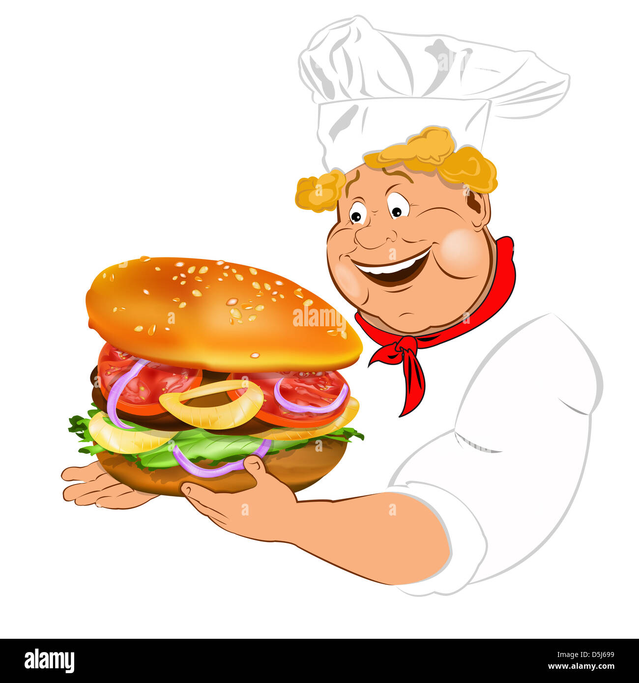 Adulto, sfondo, sfondo, baker, migliore, bistro, blu, corpo, boss, burger, business, chef, Cook, cucina deliziosa, design, Foto Stock